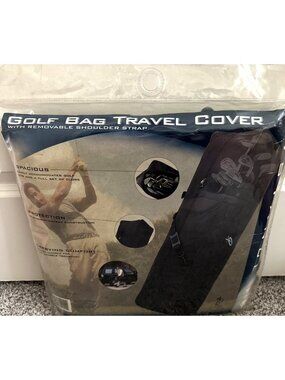 InGear Golf Bag Travel Cover With Removable Shoulder Strap 10555SA1 Black SEALED